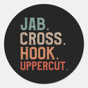 Adesivo Jab Cruz Gancho Uppercut Kickboxer Kickboxing