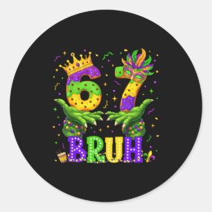Adesivo Jacaré Seis Sete Bruh 6 7 Meme Mardi Gras Carnaval