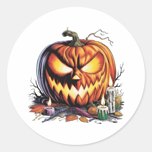 Adesivo Jack Halloween Furioso (Frente)