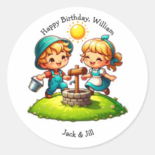 Adesivo Jack & Jill Nursery Rhyme Birthday