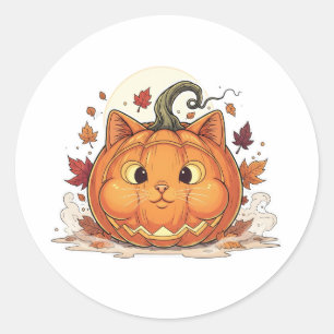 Adesivo Jack-O’-Brit - Pumpkin British Shorthair Cat