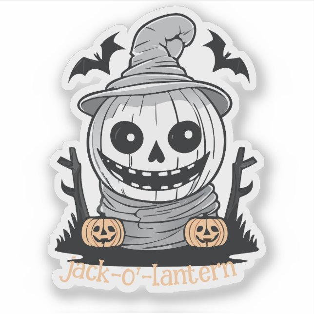 Adesivo Jack-o-lantern (Frente)