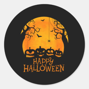 Adesivo Jack O Lanterna Face Feliz Halloween Pumpkins Men 
