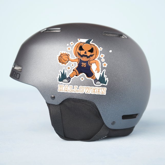 Adesivo Jack-o-Lanterna's Fiery Slam Dunk: Noite de Hallow (Lado do capacete)