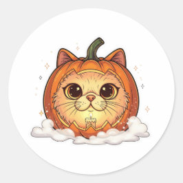 Adesivo Jack-O’-Persa - Dia das Bruxas de Gato Persa