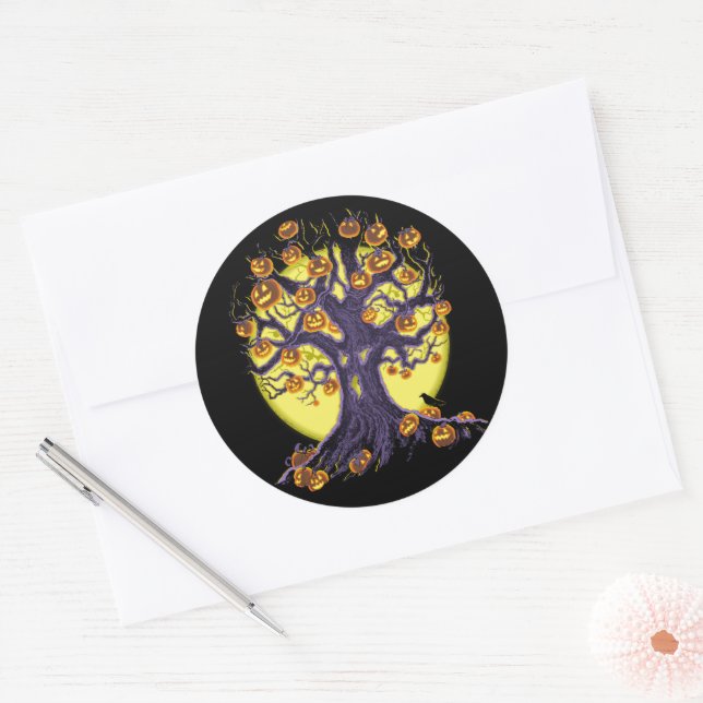 Adesivo Jack O'Lantern Tree (Envelope)