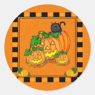 Adesivo Jack O'Lanterns o Dia das Bruxas