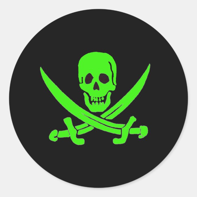 Adesivo Jack Rackham-Verde (Frente)