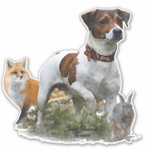 Adesivo Jack Russell Terrier, Arte