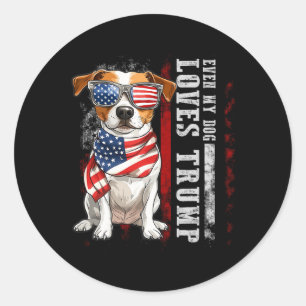 Adesivo Jack Russell Terrier Mesmo Meu Cachorro Ama Trump