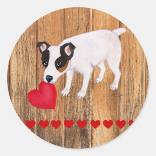 Adesivo Jack Russell Terrier Namorados Stickers Wood