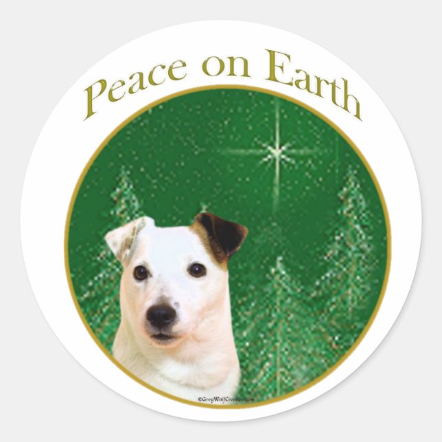 Adesivo Jack Russell Terrier Peace (Frente)