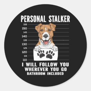 Adesivo Jack Russell Terrier Personal Stalker