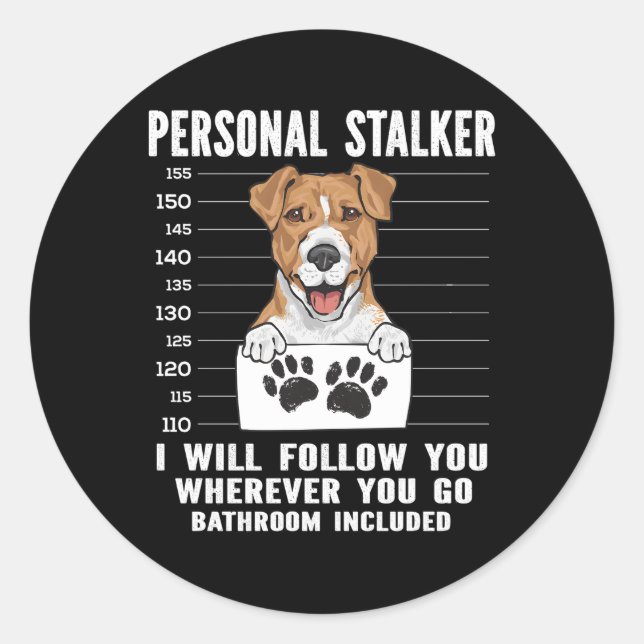 Adesivo Jack Russell Terrier Personal Stalker (Frente)