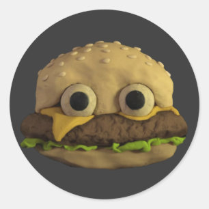 Adesivo Jack Stauber - Família Cheeseburger - Comida de a