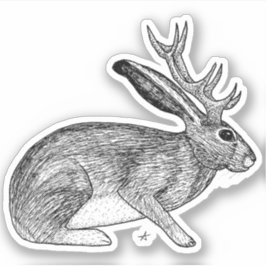 Adesivo Jackalope