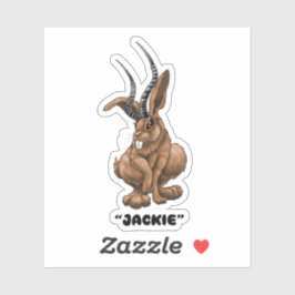 Adesivo Jackalope "Jackie"