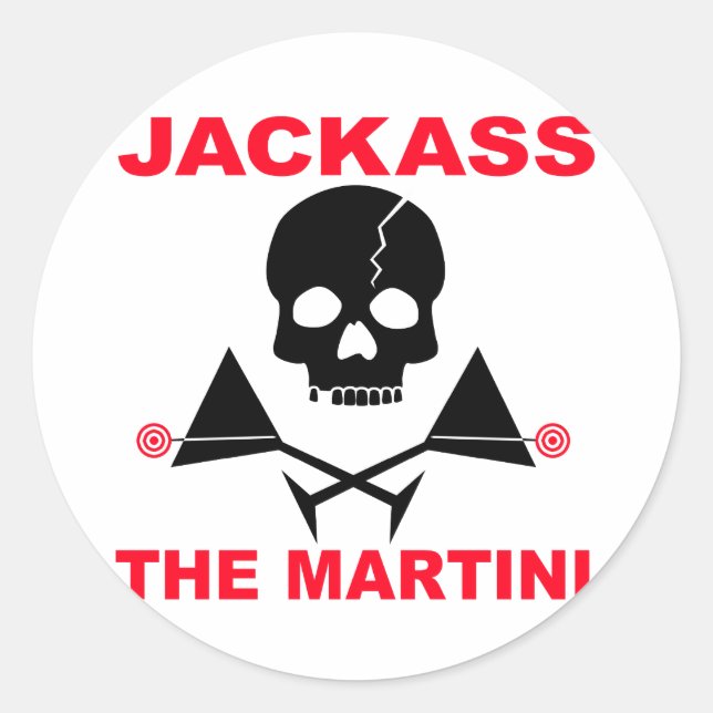 Adesivo - JACKASS, O Martíni (Frente)