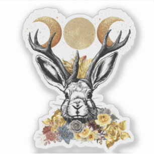 Adesivo Jackelope Moon Goddess Sticker