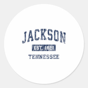 Adesivo Jackson Tennessee Tn Antigo Esportes Estabelecidos