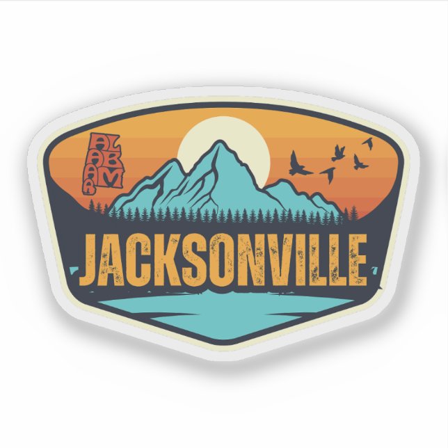 Adesivo Jacksonville, Alabama (Frente)