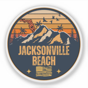 Adesivo Jacksonville Beach, Flórida 