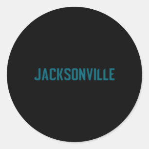 Adesivo Jacksonville Duval Jaguars Teal Text
