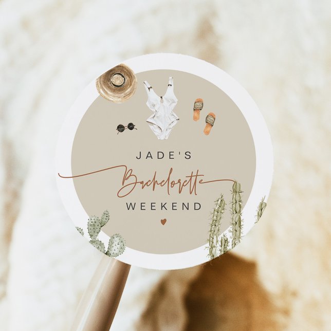 Adesivo JADE Boho Desert Cactus Scottsdale Antes do Véu (Criador carregado)