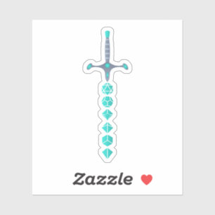 Adesivo Jade Sword of Paladin Tabletop RPG