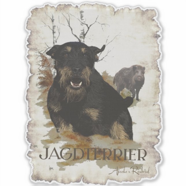 Adesivo Jagdterrier (Frente)