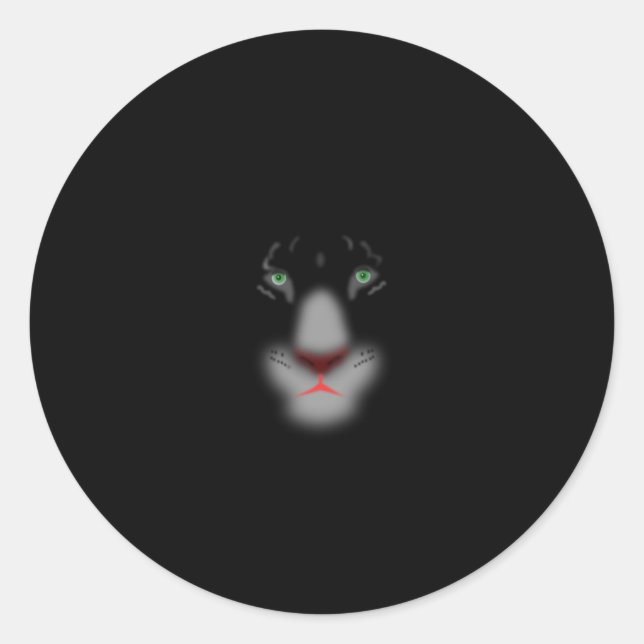 Adesivo Jaguar Preto ou Panther Gato Grande (Frente)