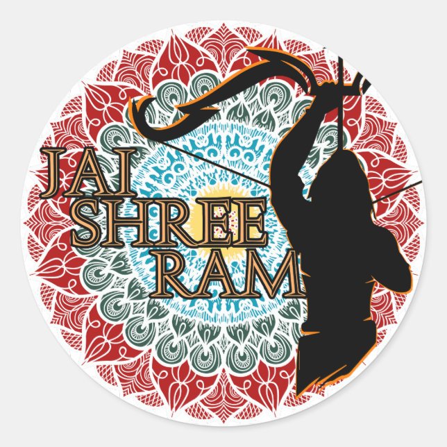 Adesivo Jai Shree Ram (Frente)