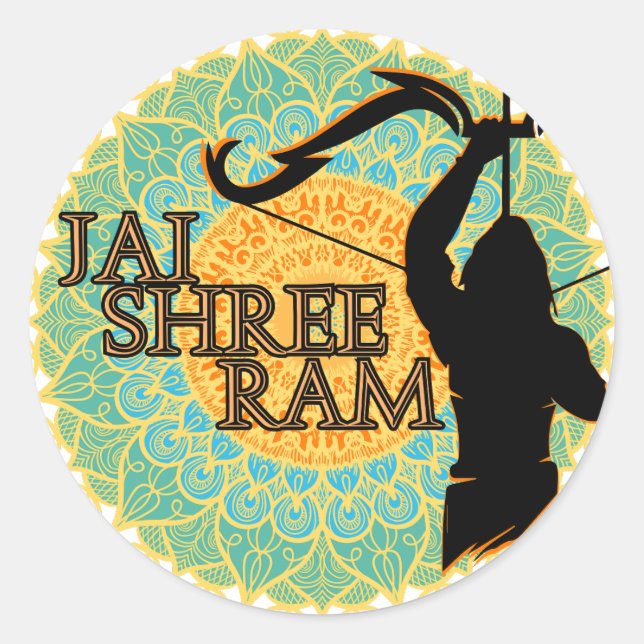 Adesivo Jai Shree Ram (Frente)