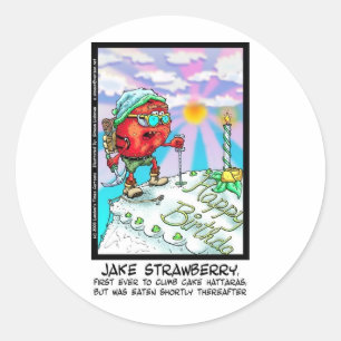 Adesivo Jake Strawberry Funny Dessert Gifts & Links