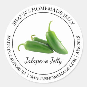 Adesivo Jalapeno Jelly Rótulo moderno