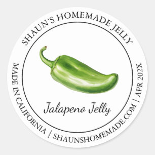 Adesivo Jalapeno Jelly Rótulo moderno