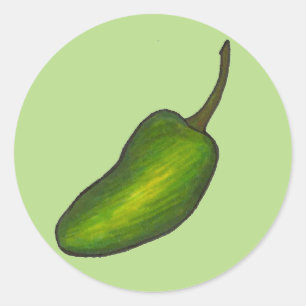 Adesivo Jalapeno Pepper Spicy Hot Green Jalapenos Veggie