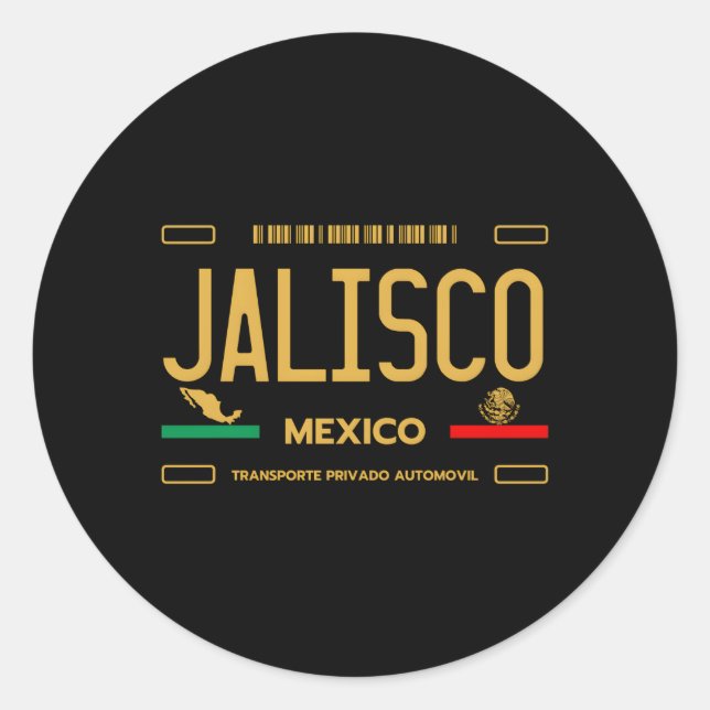 Adesivo Jalisco Mexico License Plate Aestic Jalisco (Frente)