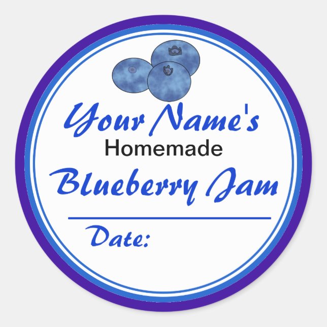 Adesivo Jam Labels de Aroma de Aromas Personalizados (Frente)