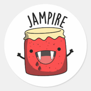 Adesivo Jam Pire Funny Vampire Jam Pun