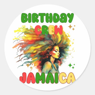 Adesivo Jamaica Birthday Girl Mating Crew Viagem Group