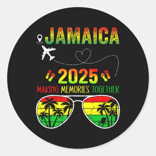 Adesivo Jamaica Family Reunion 2025 Memories Vacati (Reuni (Frente)