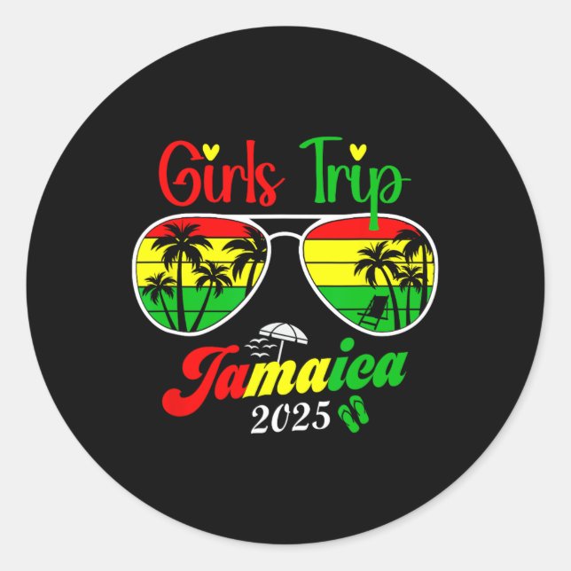 Adesivo Jamaica Family Reunion Girls Trip 2025 Vacation Su (Frente)