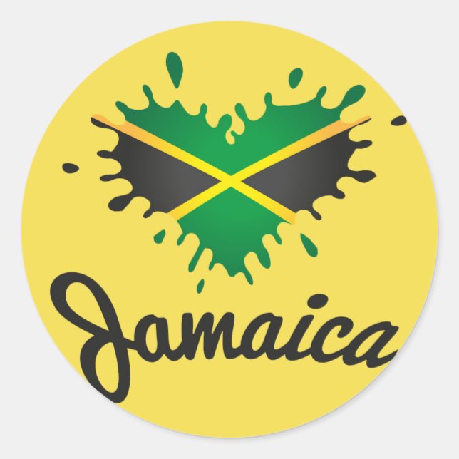 Adesivo Jamaica Flag Islândia - Proud Jamaicans bordador - (Frente)