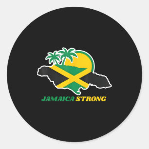 Adesivo Jamaica Forte Eu Amo Bandeira Jamaicana Coração Mu