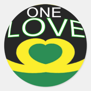 Adesivo Jamaica Hearflag one love Heardesign