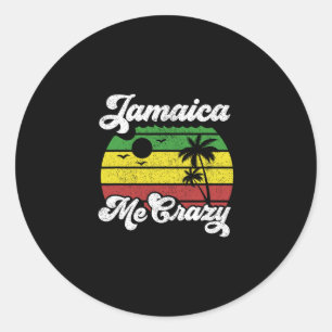 Adesivo Jamaica Me Crazy Rasta Roots Rock Reggae Jamaicano