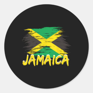 Adesivo Jamaica Retrô Vintage Aquarelas Esporte Bandeira J