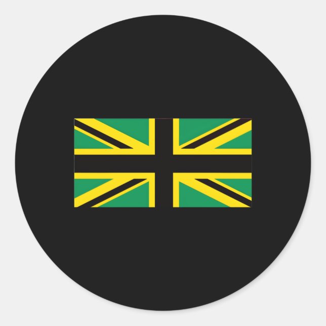 Adesivo Jamaica Union Jack British Flag Jamaican (Frente)