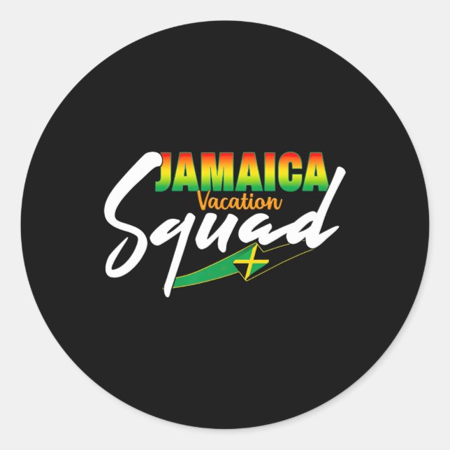 Adesivo Jamaica Vacation Squad 2025 Matching Group Family (Frente)